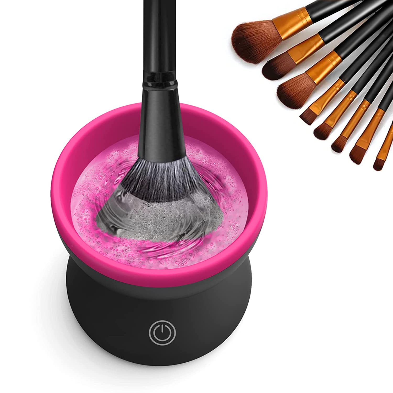 Limpiador eléctrico de brochas de maquillaje, máquina limpiadora de brochas  de maquillaje Catcan para herramientas de limpieza de brochas cosméticas